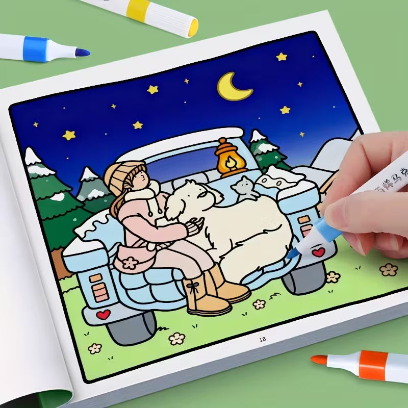 Girl moments coloring book värityskirja