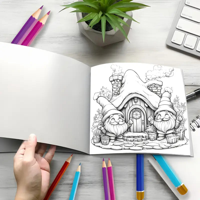 Christmas Dwarf coloring book värityskirja