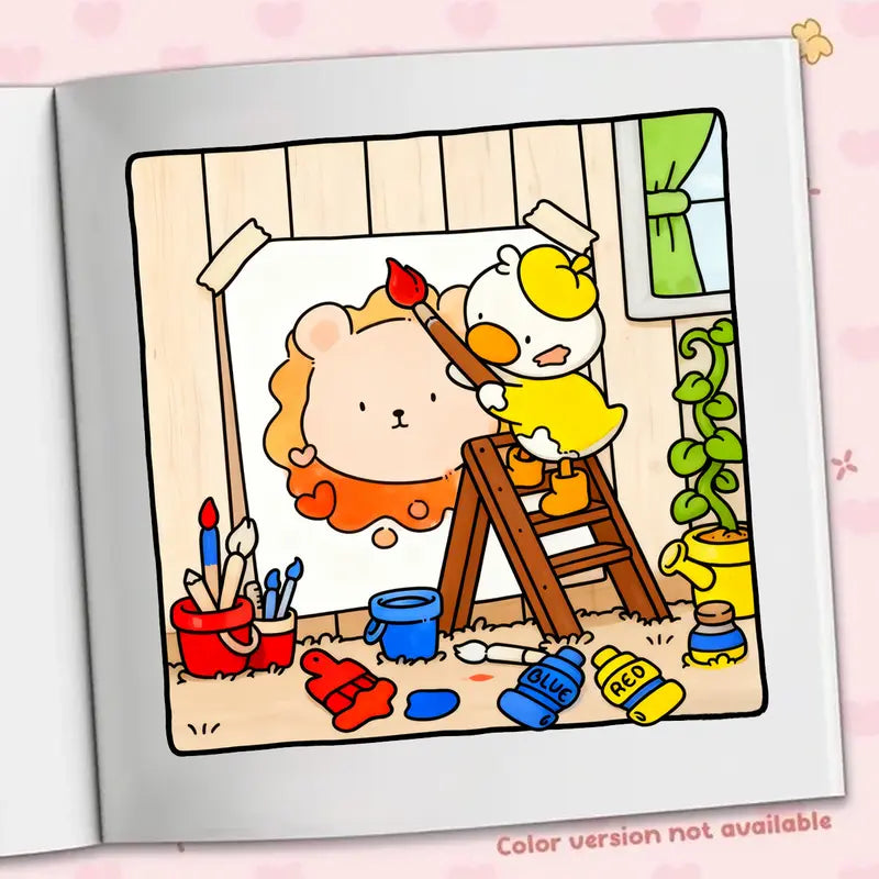 Fuzzy buddies coloring book värityskirja