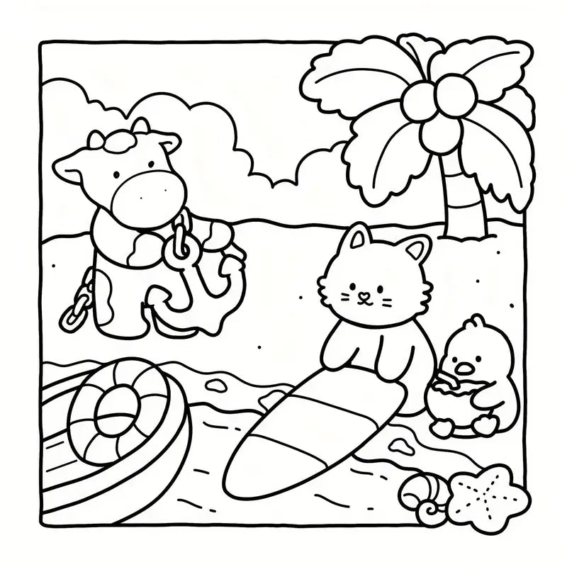 Cuddle cuties coloring book värityskirja