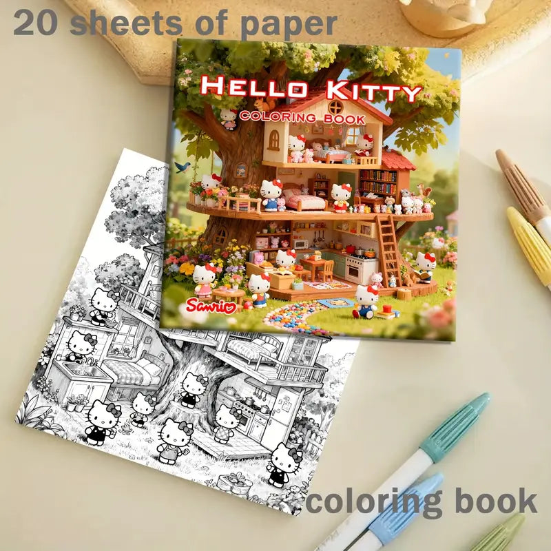 Hello kitty coloring book värityskirja