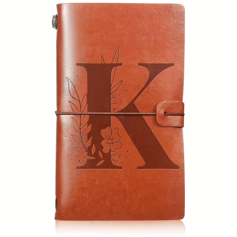 Kukka-alkukirja S PU-nahkainen matkapäiväkirja