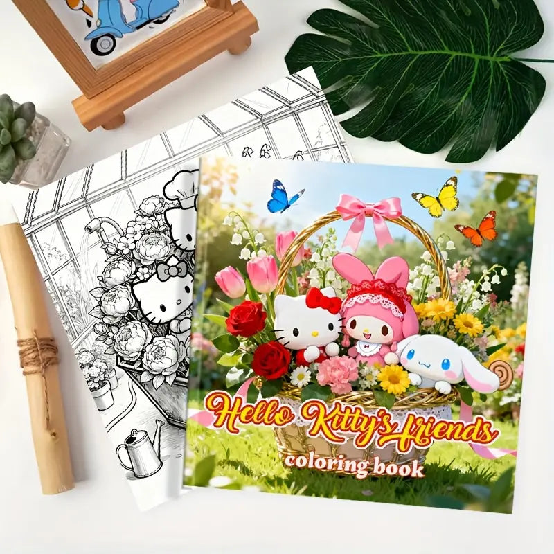 Hello Kitty and Friends coloring book värityskirja