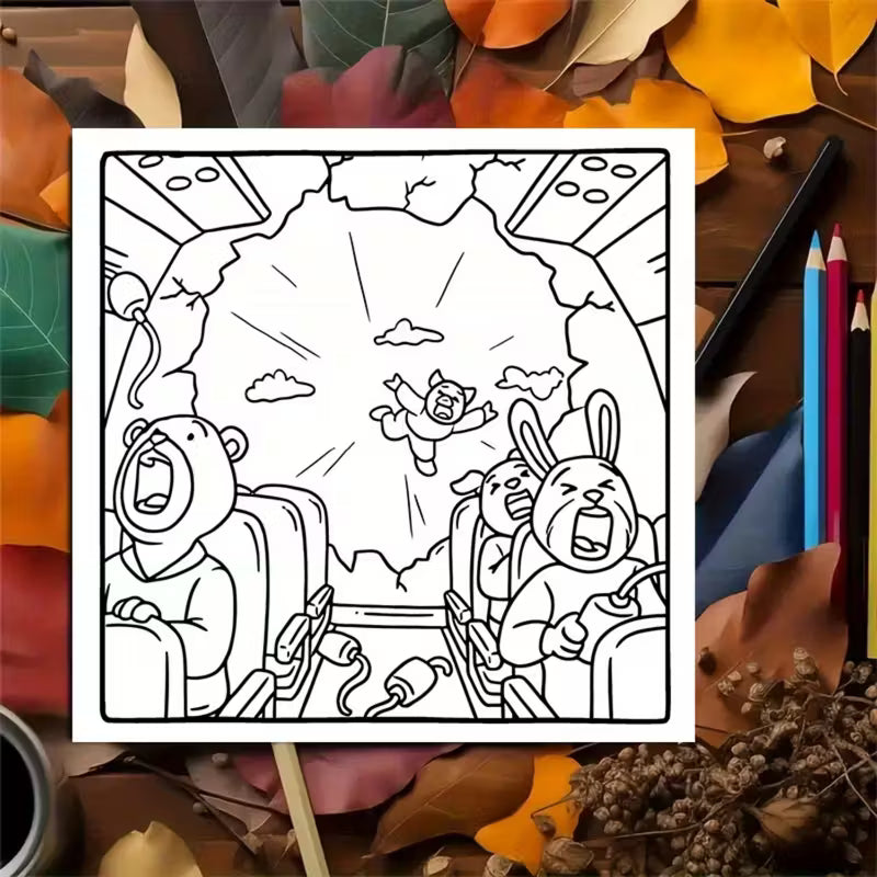 Slightly cursed coloring book värityskirja