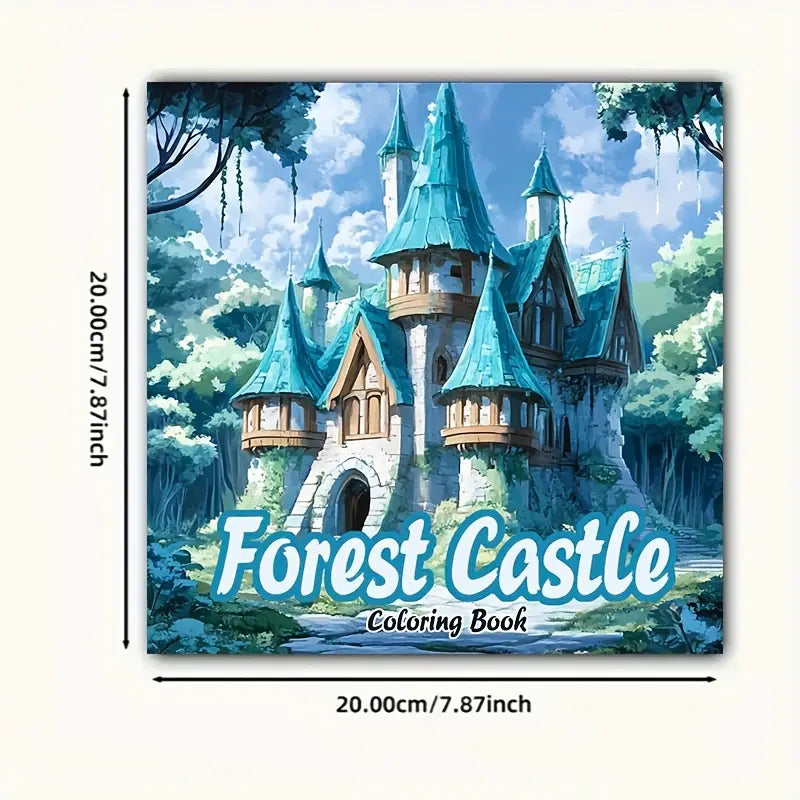 Forest Castle  coloring book värityskirja