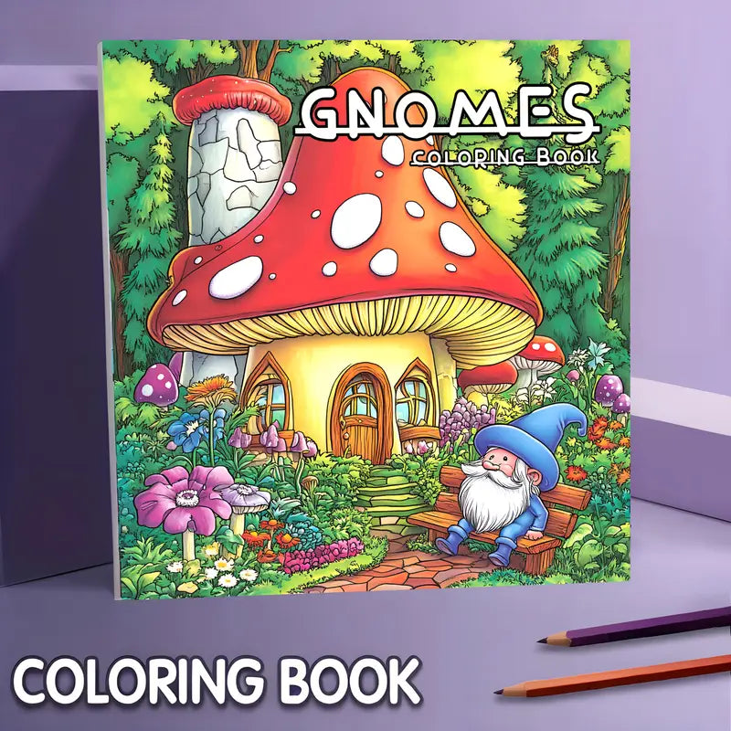 Gnome coloring book värityskirja
