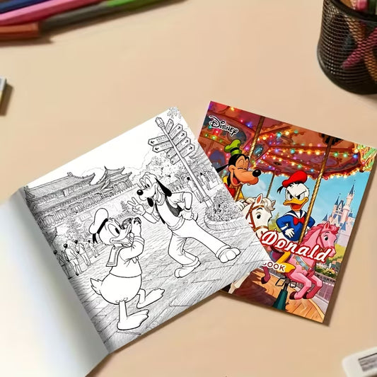 Goofy and donald -värityskirja coloring book
