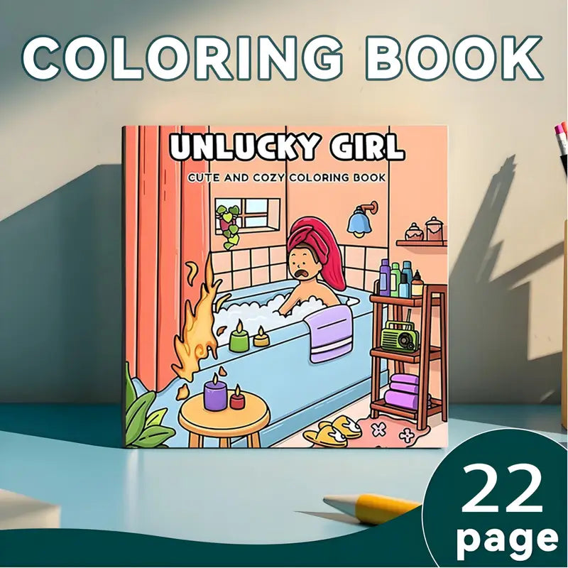 Unlucky girl coloring book
