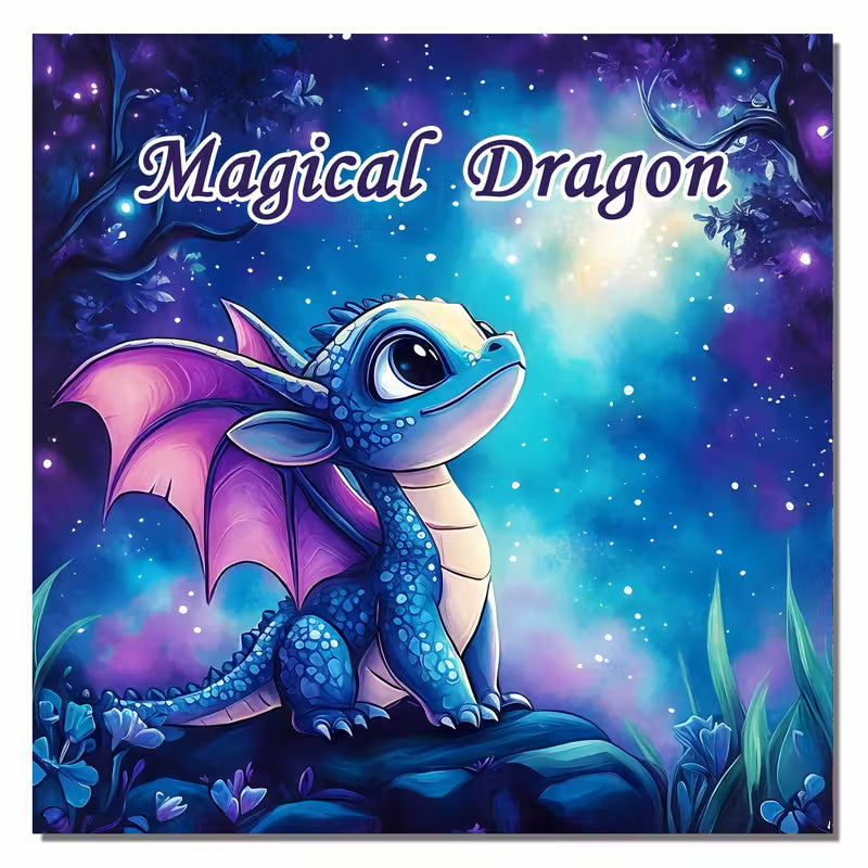 Magical dragon coloring book värityskirja