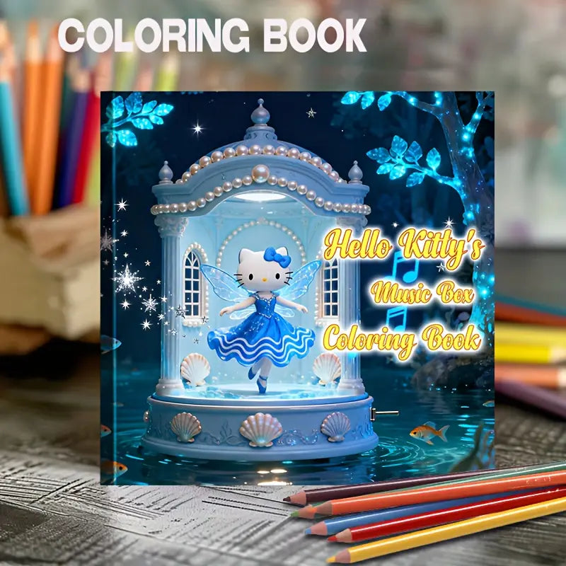 Hello Kitty's Music Box  coloring book värityskirja
