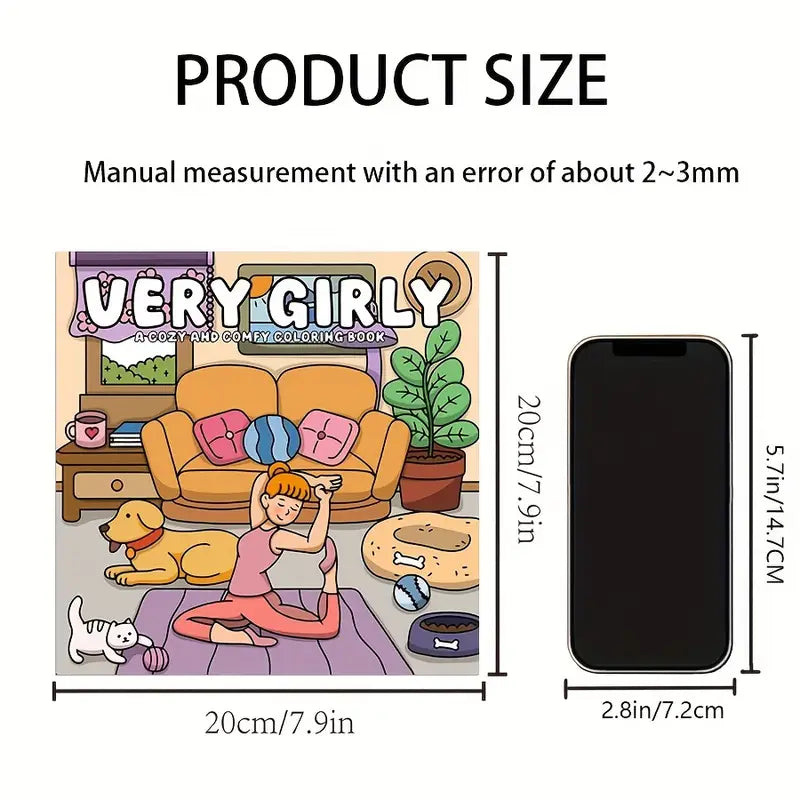 Very girly coloring book värityskirja