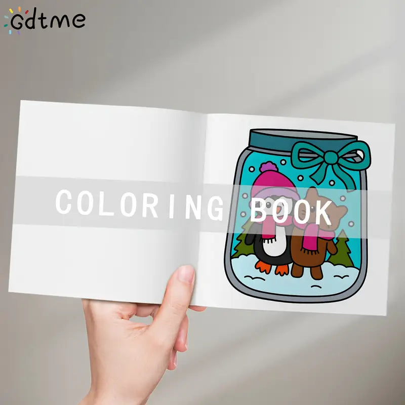 Cozy girl christmas coloring book värityskirja