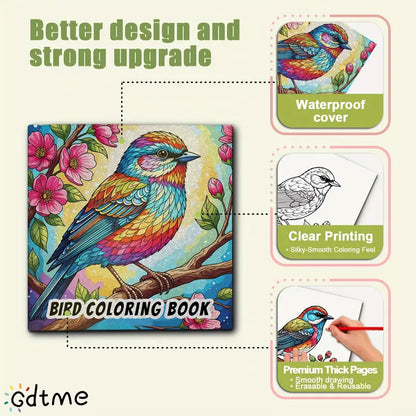 Bird coloring book värityskirja