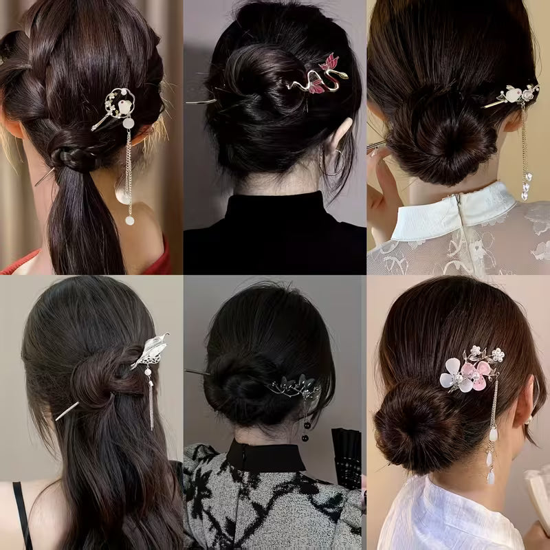 1 kpl metallisia hiuspinnejä, tyylikkäitä hiusasusteita elegantteihin kampauksiin