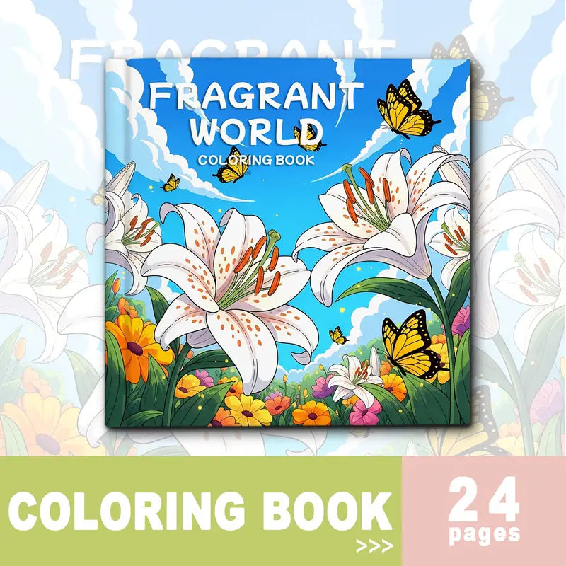 Fragrant world coloring book värityskirja