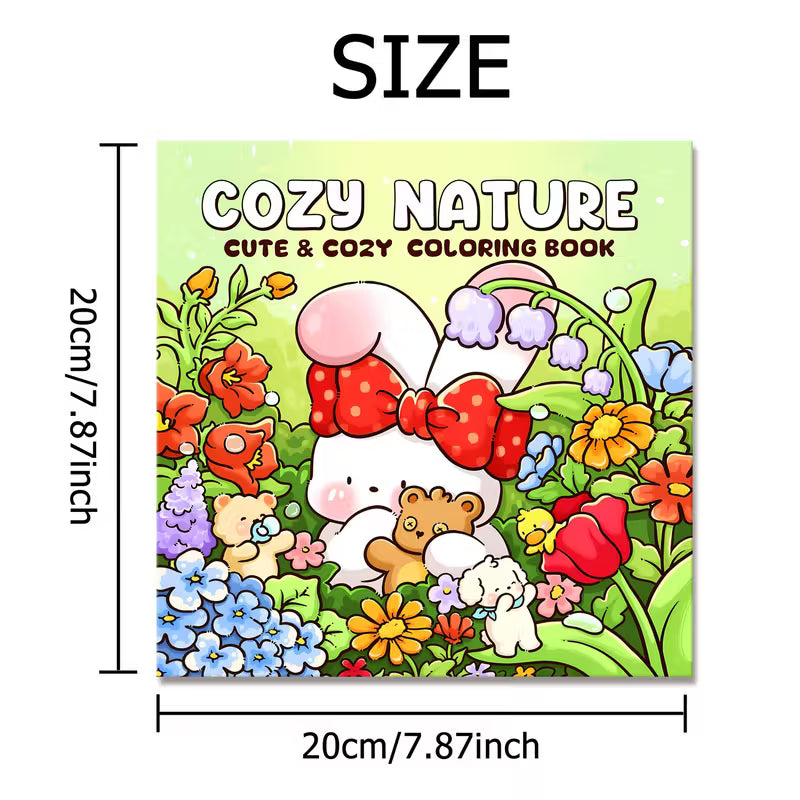 Cozy nature coloring book värityskirja