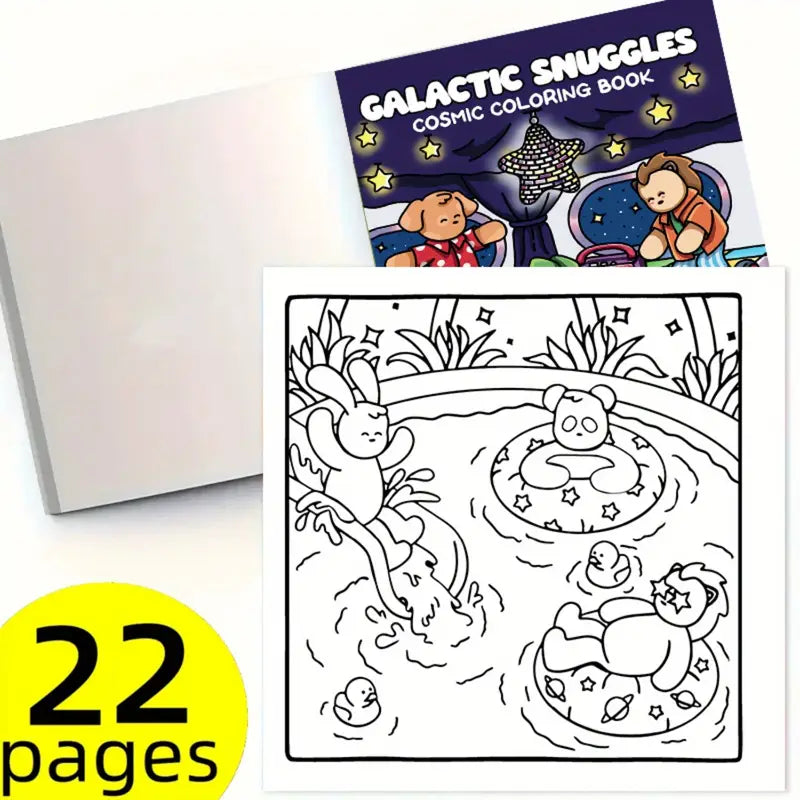 Galactic snuggles coloring book värityskirja