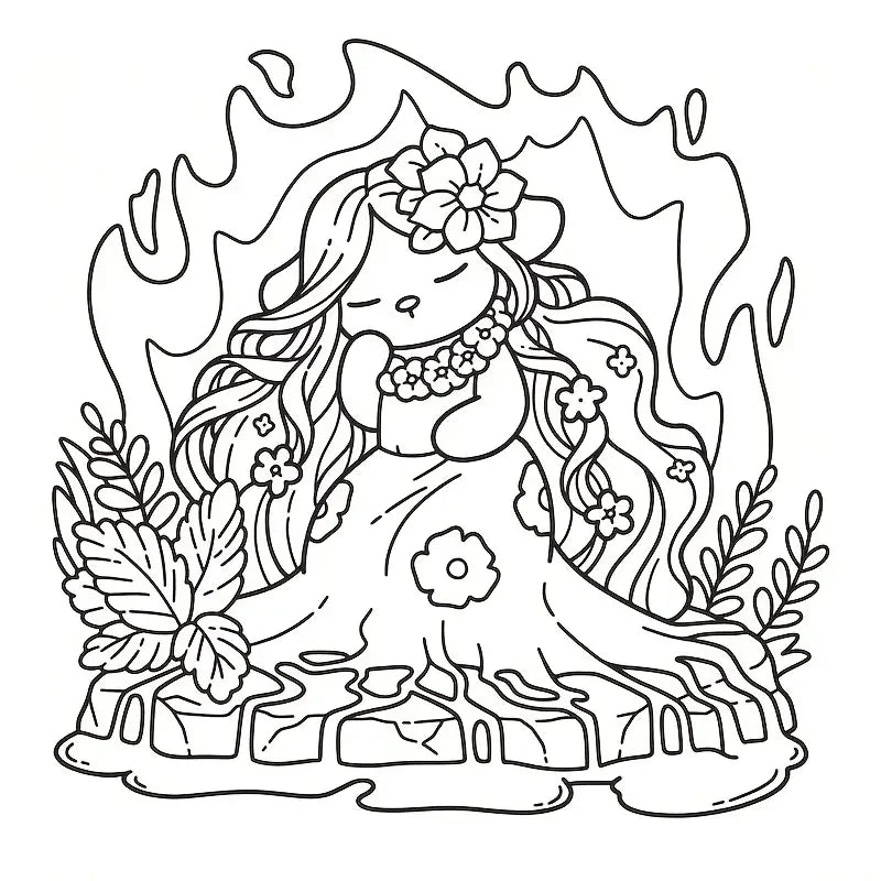 cozy Hawaii coloring book värityskirja