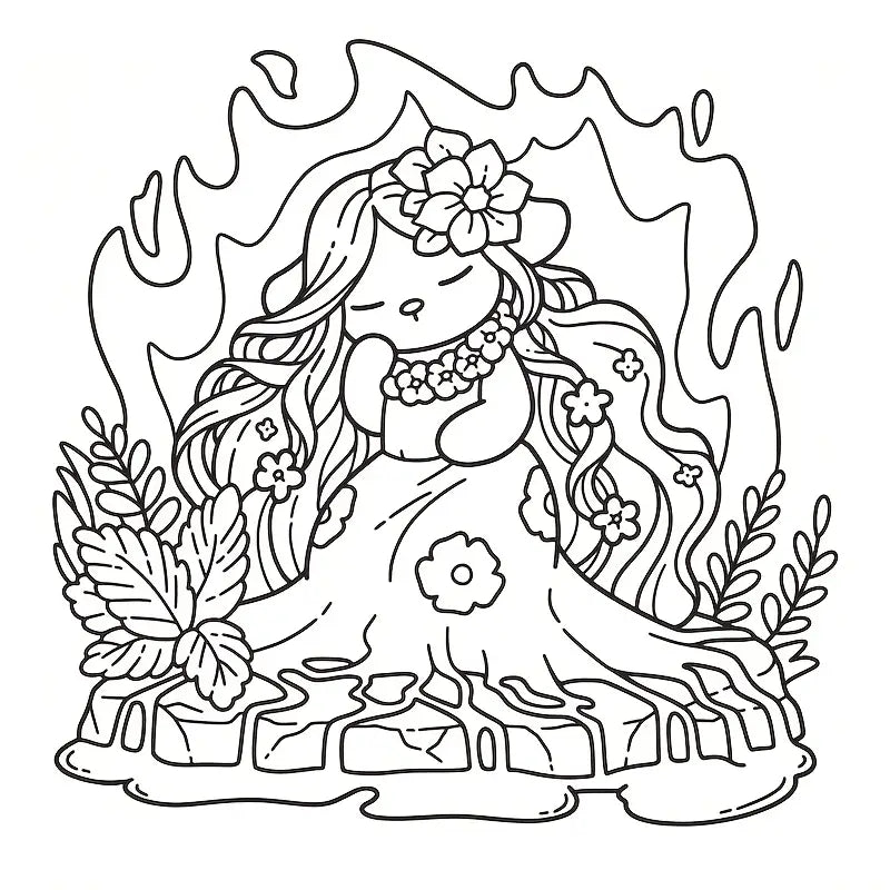 cozy Hawaii coloring book värityskirja