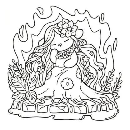 cozy Hawaii coloring book värityskirja