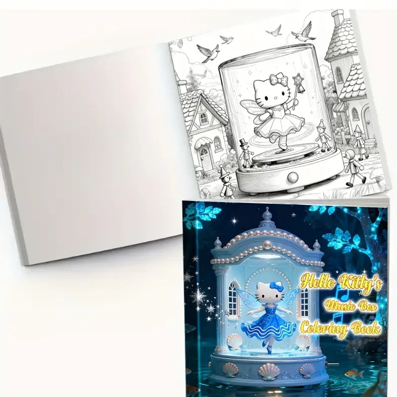 Hello Kitty's Music Box  coloring book värityskirja