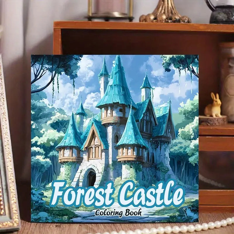 Forest Castle  coloring book värityskirja