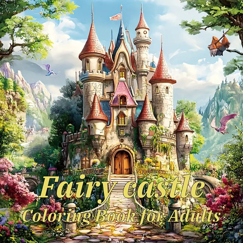 Fairy castle coloring book värityskirja