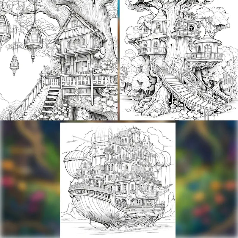 Dream realm coloring book värityskirja