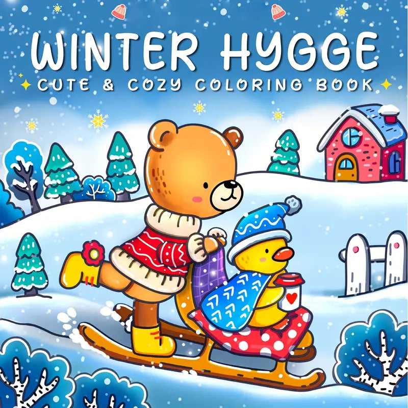 Winter hygge coloring book värityskirja