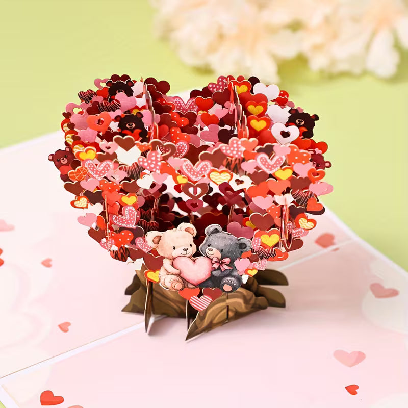 3D Rakkauskarhu -ponnahduskortti