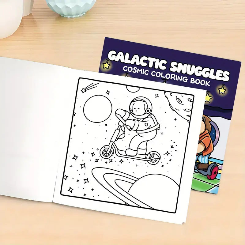 Galactic snuggles coloring book värityskirja