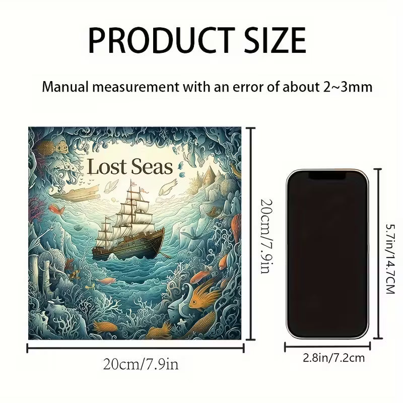 Lost seas coloring book värityskirja