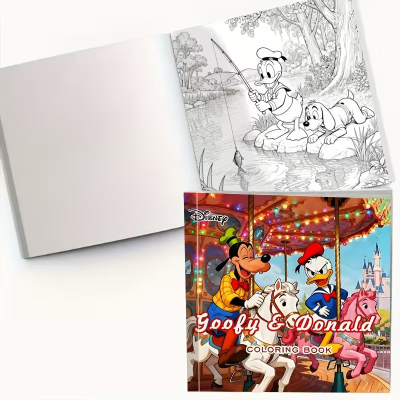 Goofy and donald -värityskirja coloring book
