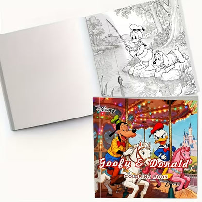 Goofy and donald -värityskirja coloring book