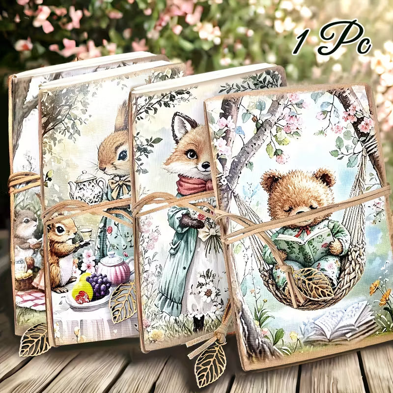 1kpl A5, 80 sivua, Metsäneläinten juhlaluonnoskirja