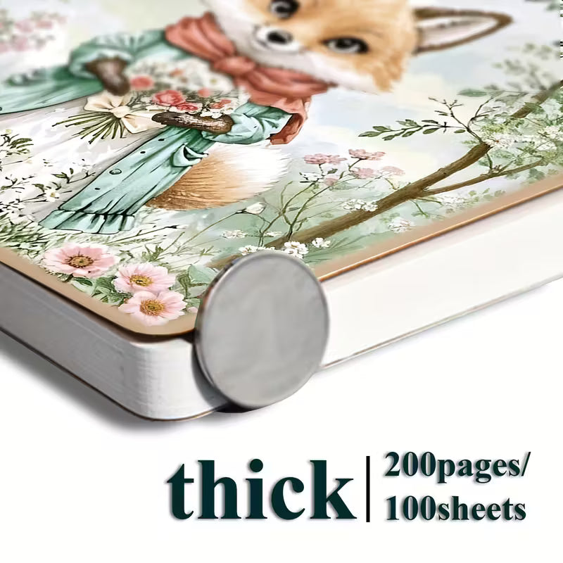 1 kpl 200 sivua, eläinaiheinen teekutsulehtiö