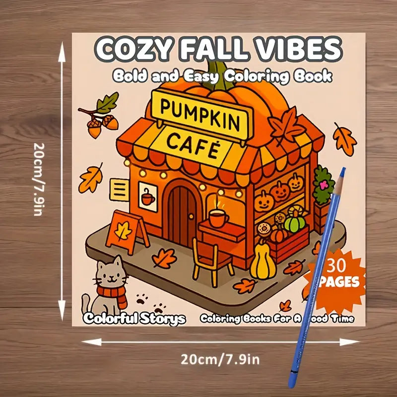 Cozy fall vibes coloring book värityskirja