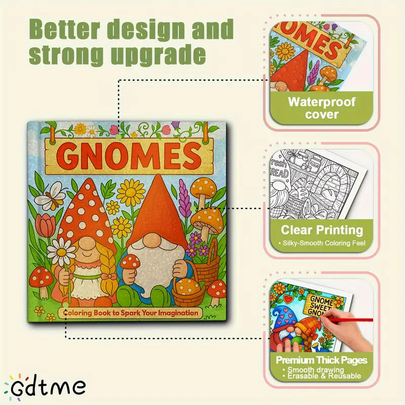 Gnomes coloring book värityskirja