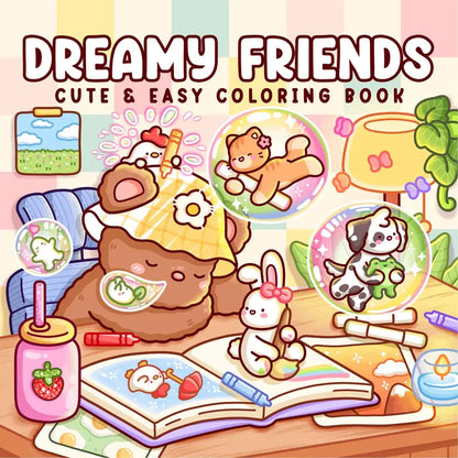 Dreamy Friends coloring book värityskirja