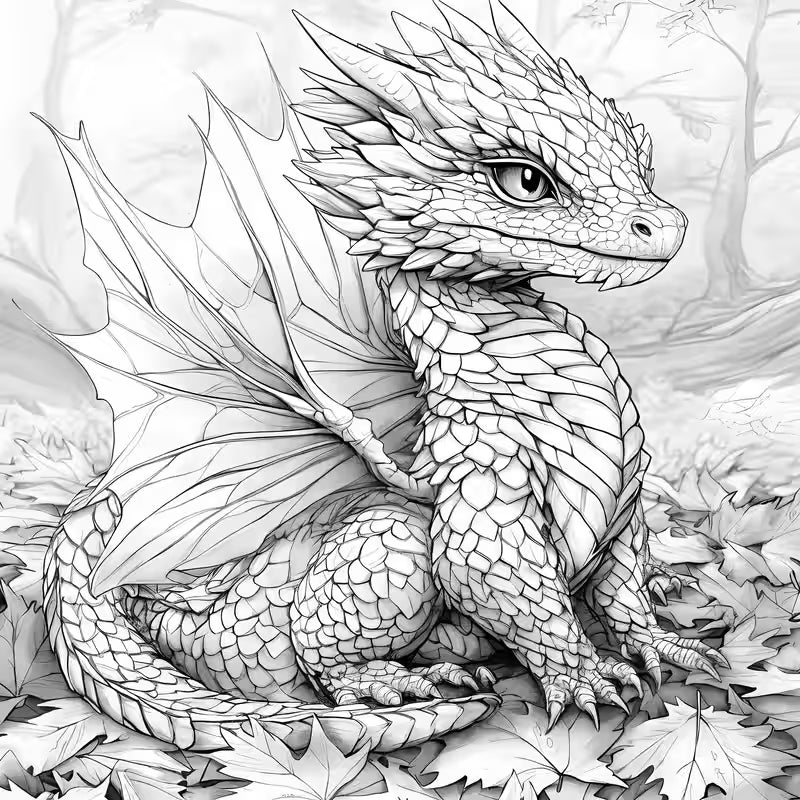 Magical dragon coloring book värityskirja