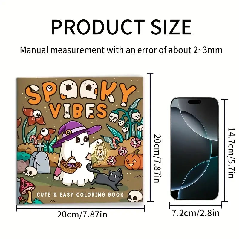 Spooky vibes coloring book värityskirja