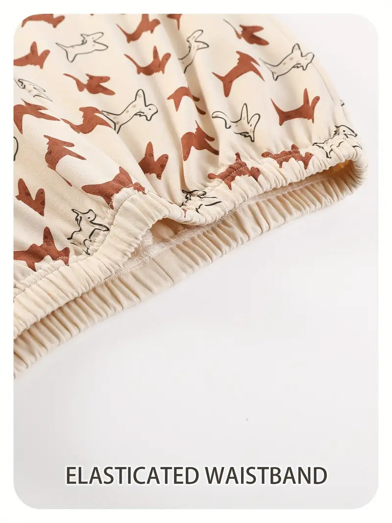 100 % puuvillaa Kesäiset hengittävät lyhythihaiset pitkät housut, pyjamat