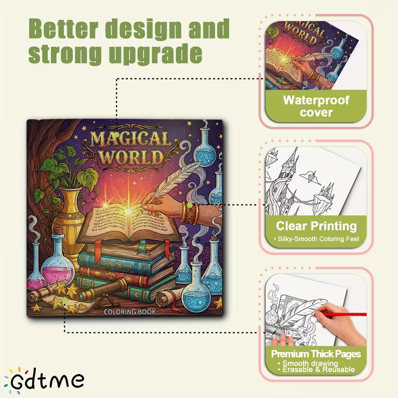 Magical world coloring book värityskirja
