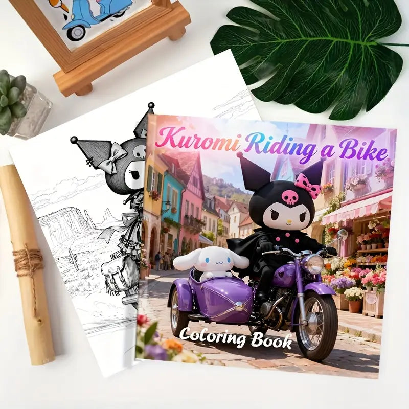 Kuromi coloring book Värityskirja