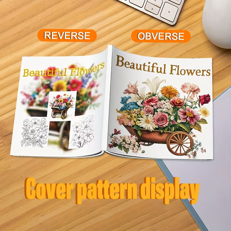 Beautiful Flowers värityskirja