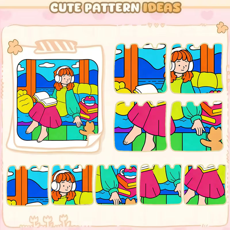 Chill girls coloring book värityskirja 40 pages