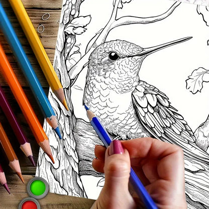 Charming Hummingbird coloring book värityskirja