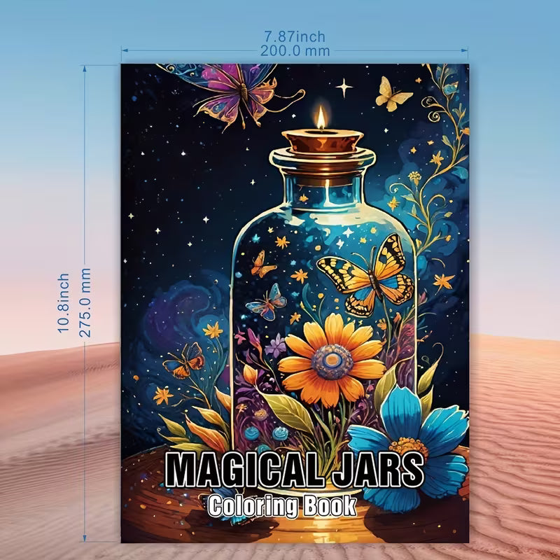 Magical jars coloring book värityskirja