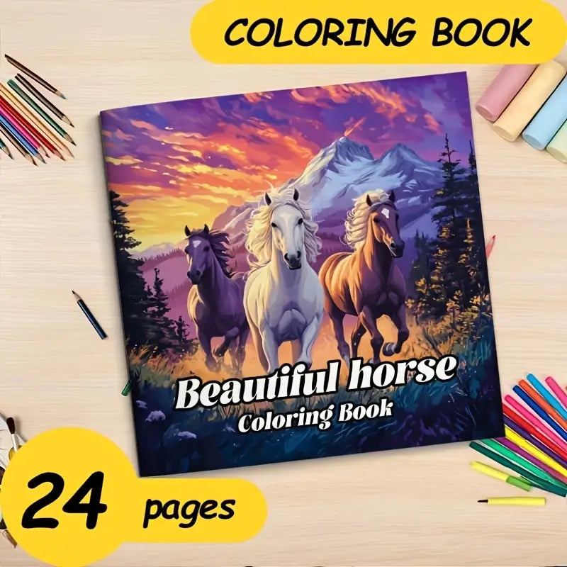 Beautiful Horse coloring book värityskirja