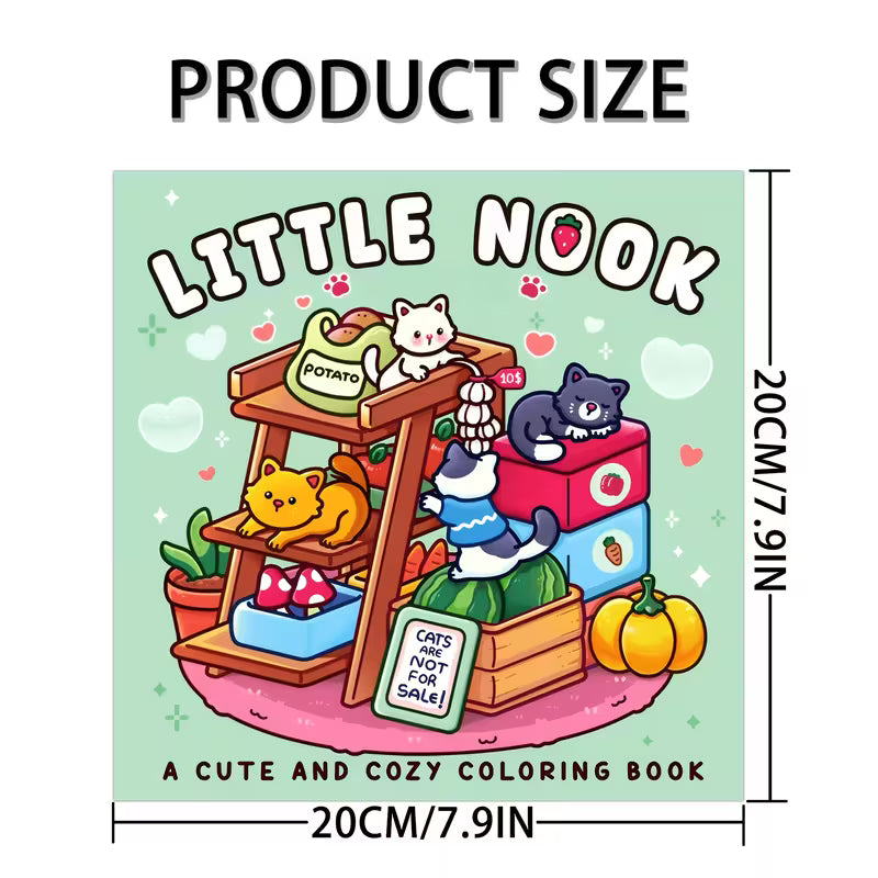 Little nook coloring book värityskirja